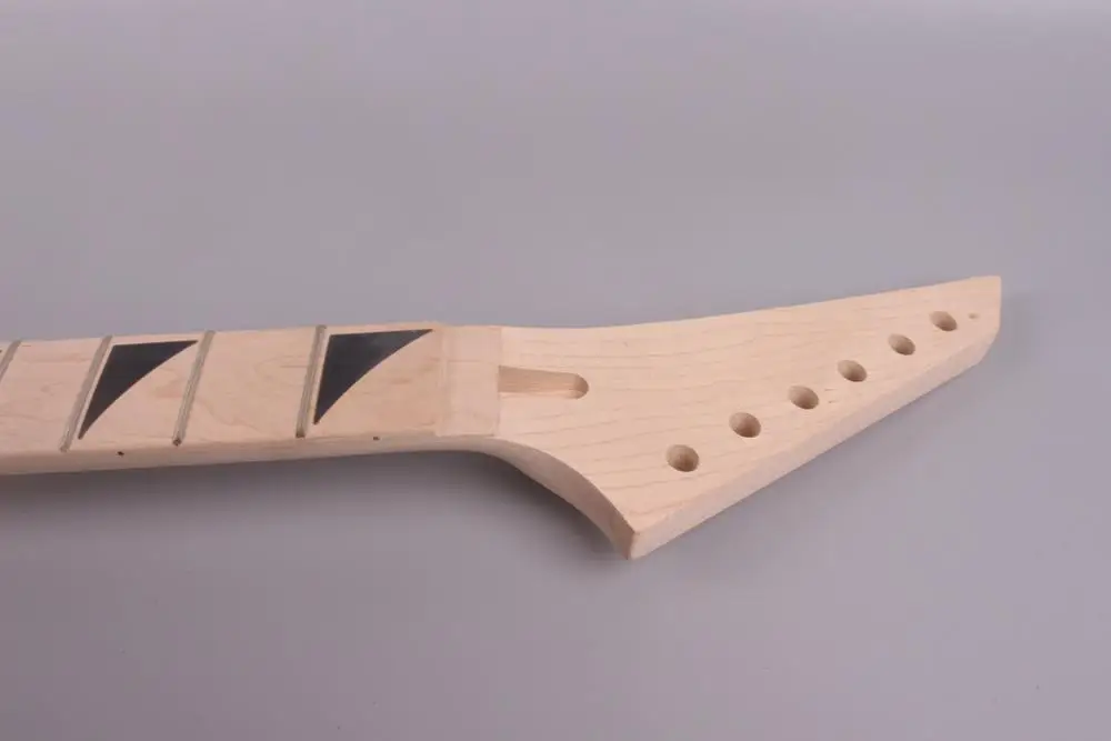 Maple Guitar Neck 24 fret Reversed Headstock Replacement Unfinished Locking Nut | Спорт и развлечения