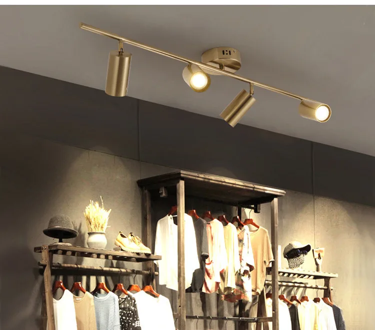 Led Track Light Clothing Shop Windows Showrooms Exhibition Spotlight Cob Ceiling Rail Spot Lamp Traditional Collection | Лампы и