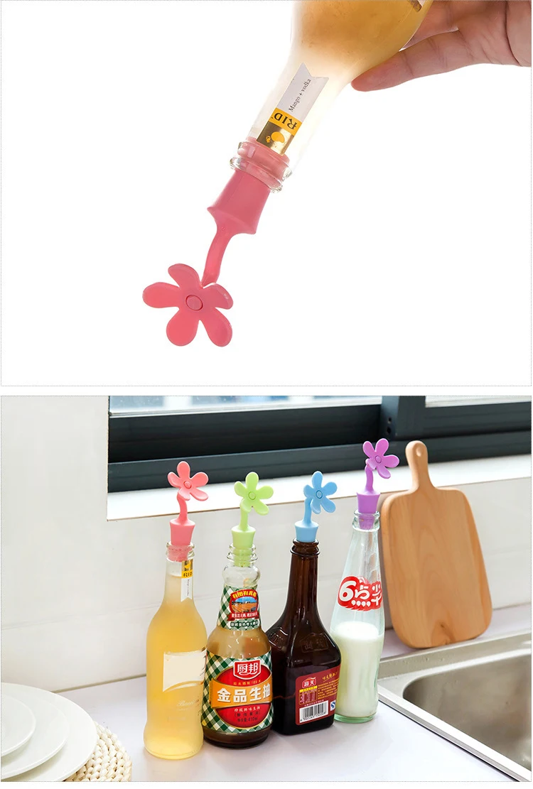 

Silicone Beer Wine Cork Stopper Plug Bottle Cap Cover Seasoning Bottle Stopper Barware Bar Kitchen Tools Accessories Wholesale