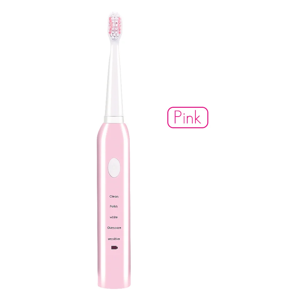 Электрическая зубная щетка ультразвуковая звуковая зарядка USB перезаряжаемая