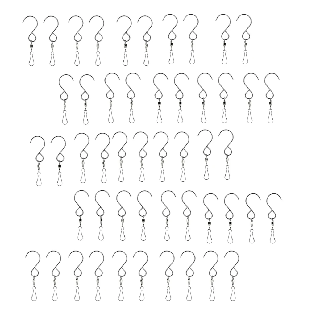 50 шт. поворотные крючки клипсы Вешалка Висячие колокольчики хрустальные