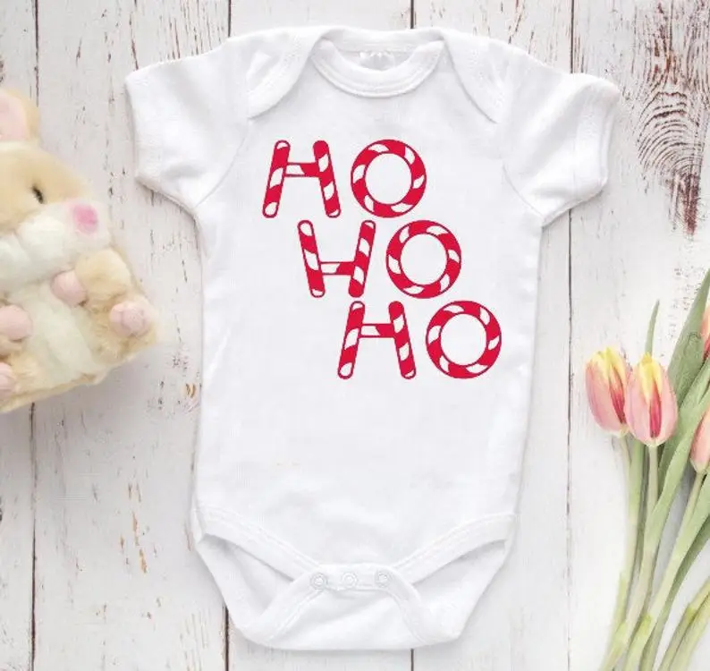 

Боди в стиле «Ho My First Christmas» для новорожденных, унисекс