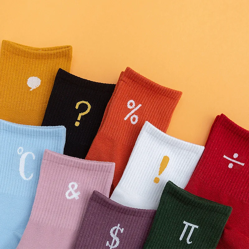 20 Pairs/set Socks Japanese Style Socks Cartoon Socks Women's Middle Tube Socks Manufacturer Wholesale Cute Socks Male or Female