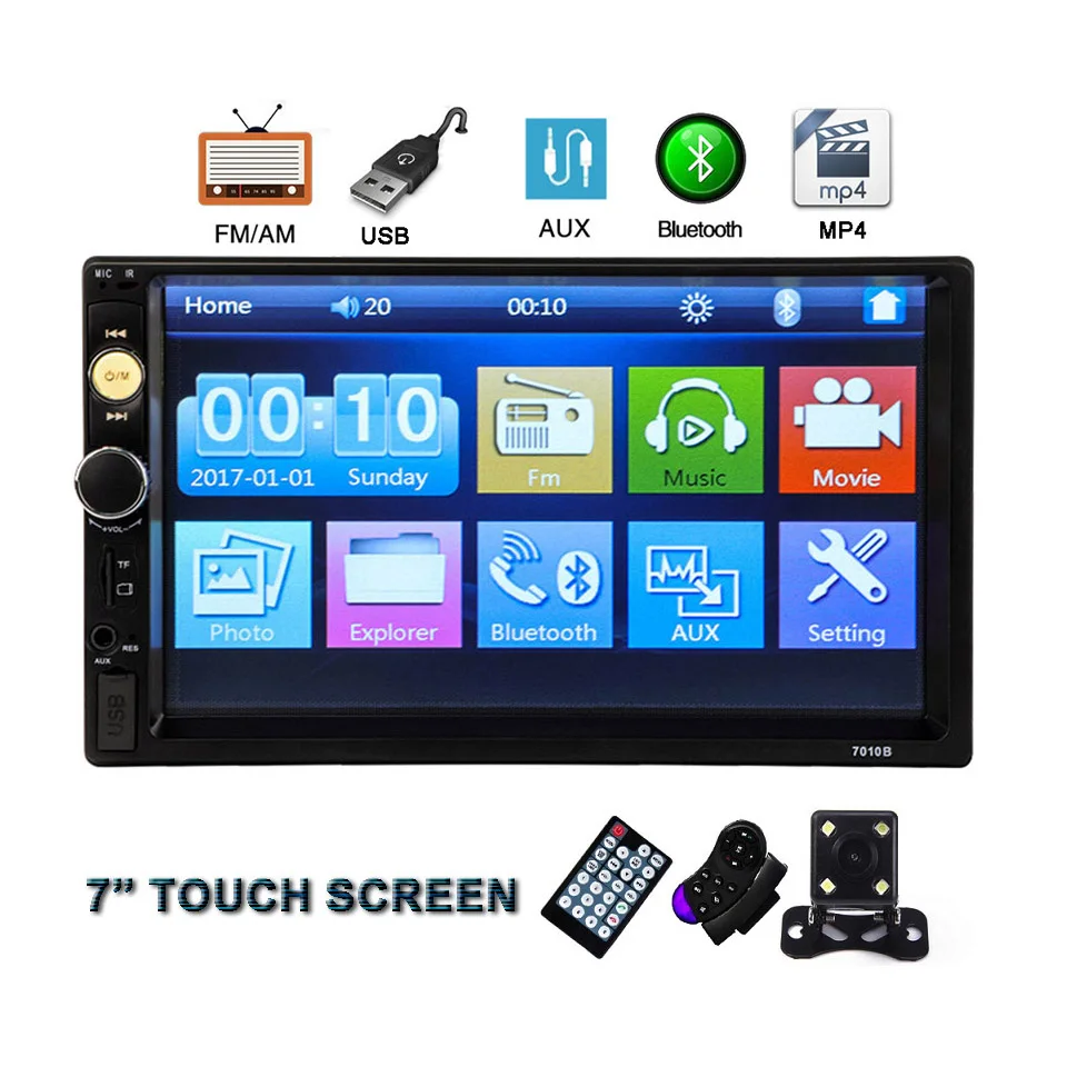 2 Din автомобильное радио 7 &quotсенсорный Mirrorlink Android плеер Универсальный 2din