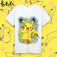 pokemon childrens t shirts pikachu anime men t shirt short sleeve couple outfit cartoon tshirts kawaii parent child outfit