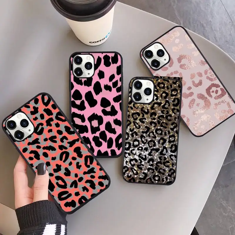 

Leopard Phone Case for iPhone 13 12 11 mini pro XS MAX 8 7 6 6S Plus X SE 2020 XR