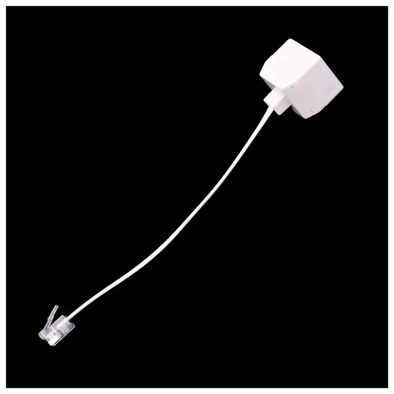 2pcs 6P4C RJ11 Dual Female to Male Telephone Cable Splitter Adapter | Электроника