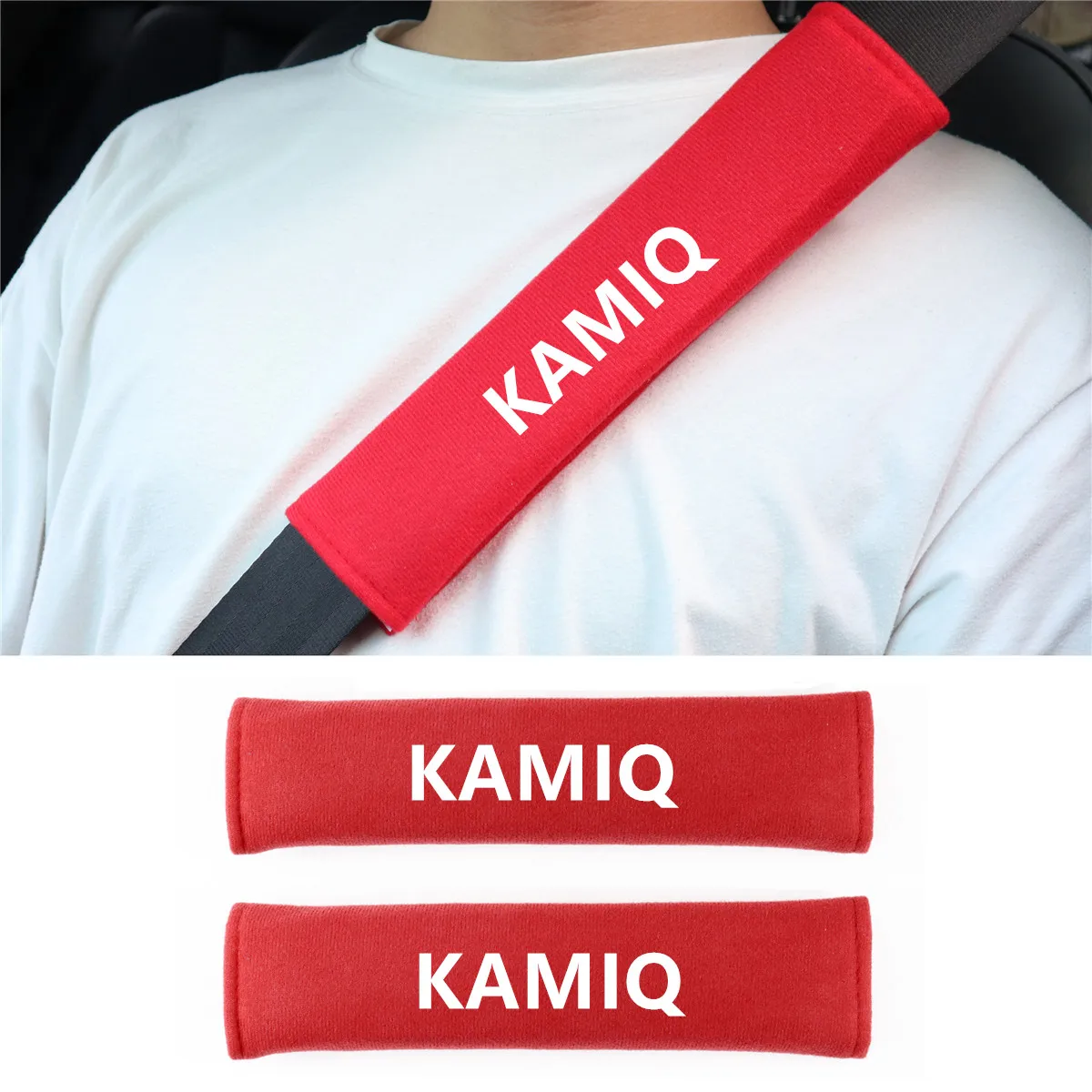 

2Pcs For CITIGO For Skoda KAROQ KODIAQ RAPID SCALA Car Safety Belt Cover Seat baby car seat cover