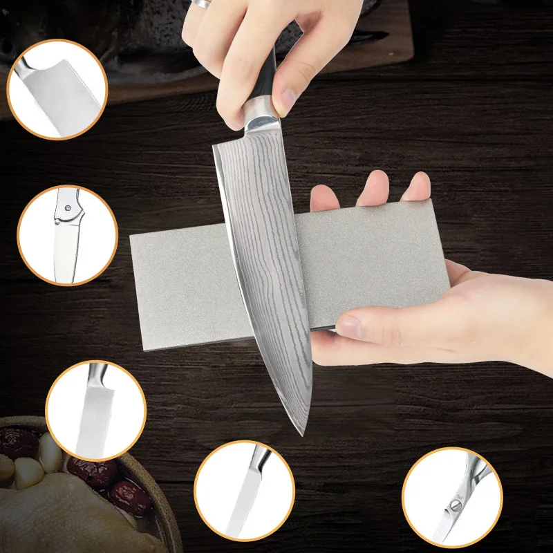 

Diamond Grindstone Knife Sharpener Single Side Grindstone Polishing Rectangular Grinding Plate with Diamond Disc Cutting Tool