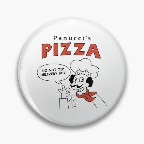 

Panucci Is Pizza Customizable Soft Button Pin Funny Fashion Women Clothes Jewelry Badge Cartoon Metal Collar Gift Decor Hat