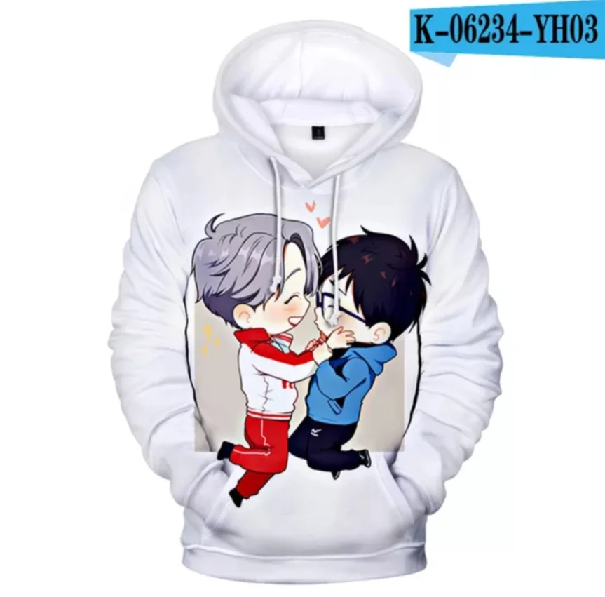 

Худи Yaoi мужское/женское с 3D-принтом, популярная мультяшная толстовка с рисунком аниме, милый манга, Молодежная Спортивная одежда для подрос...
