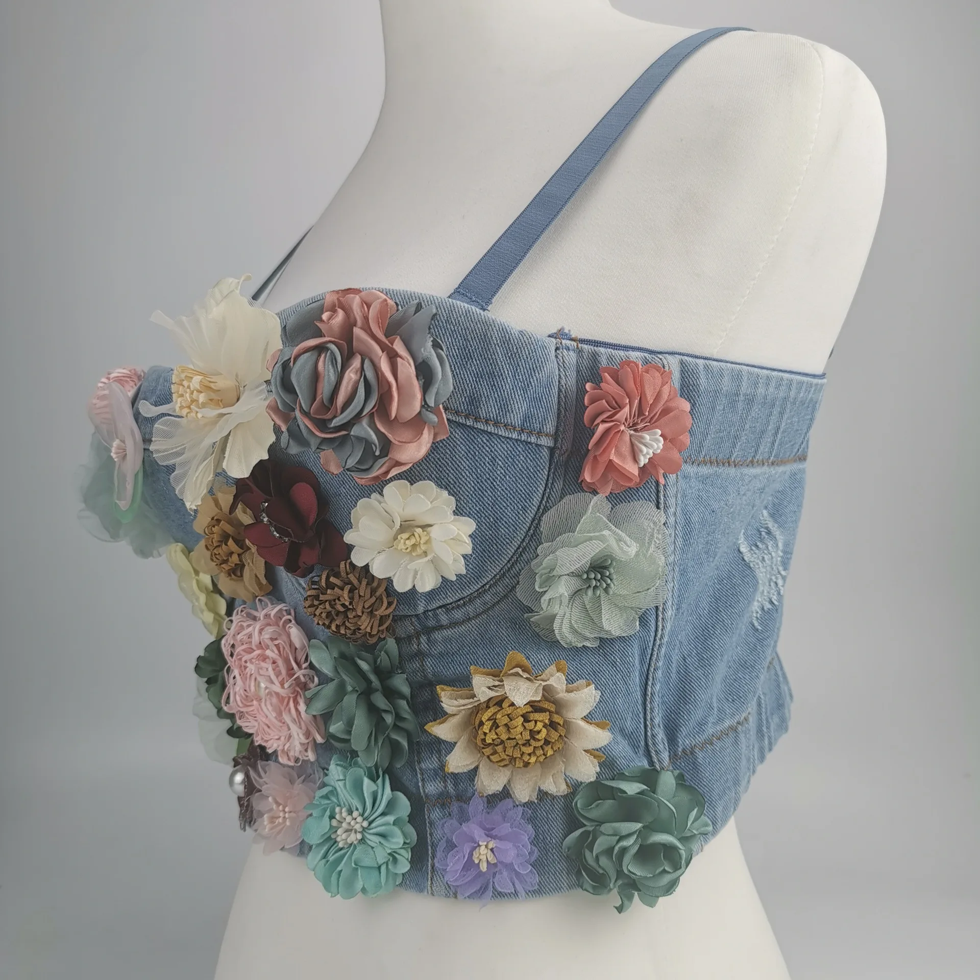 2020 New Crop Top Women Camis Floral Clothes Tank Top Cropped Summer Top Sexy Tank Top Women Summer Ladies Backless Vest