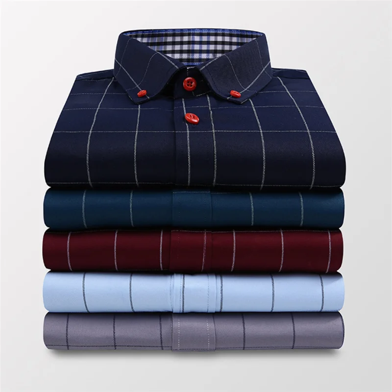 Летняя мужская Повседневная рубашка в клетку с короткими рукавами Camisa Koszula Bluzki