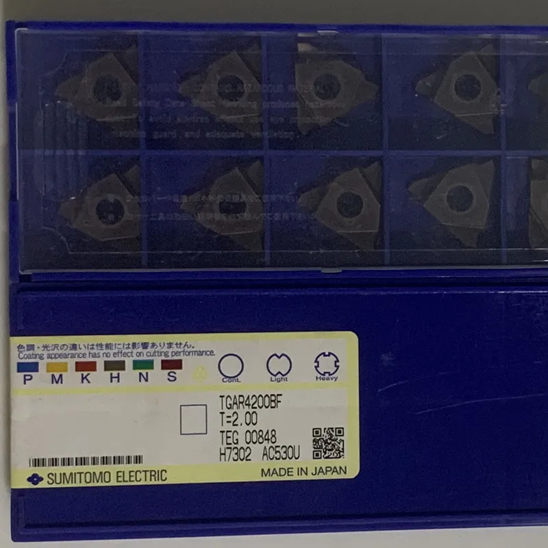 

Карбидные вставки SUMITOMO TGAR4200BF AC530U TGAR4150BF AC530U 10 шт.