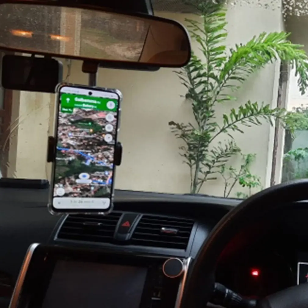 

360 Degrees Car Rearview Mirror Mount Phone Holder For iPhone 12 GPS Seat Smartphone Car Phone Holder Stand Adjustable Support