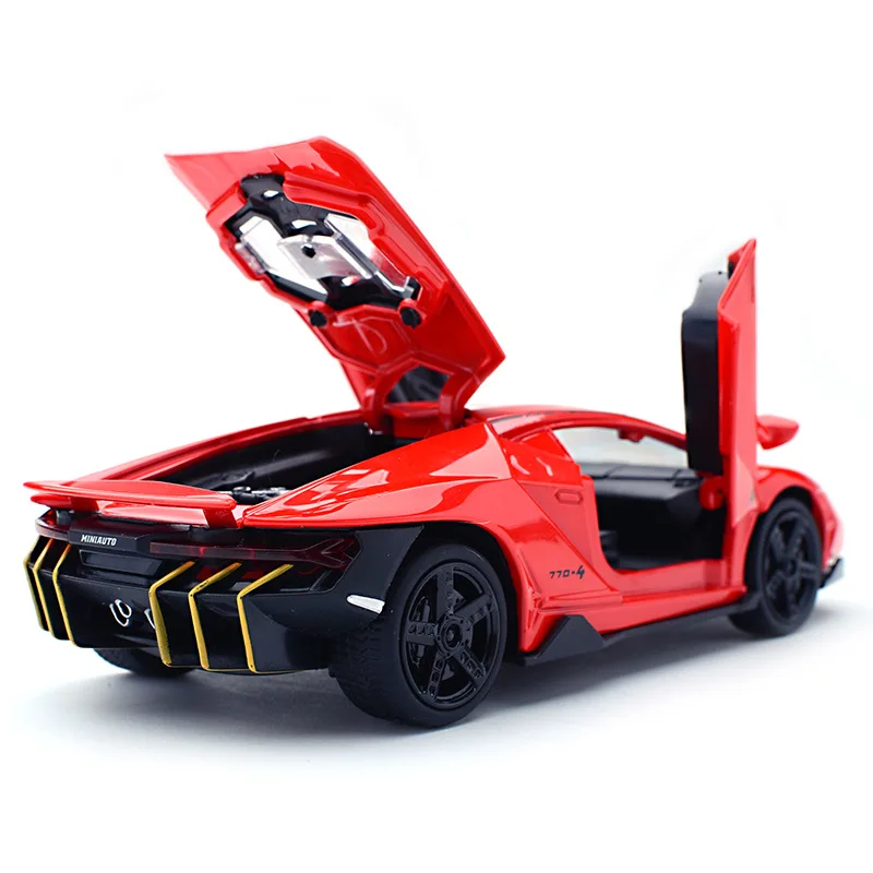 1:32 литая спортивная машина Centenario черная высокий симулятор металлическая модель
