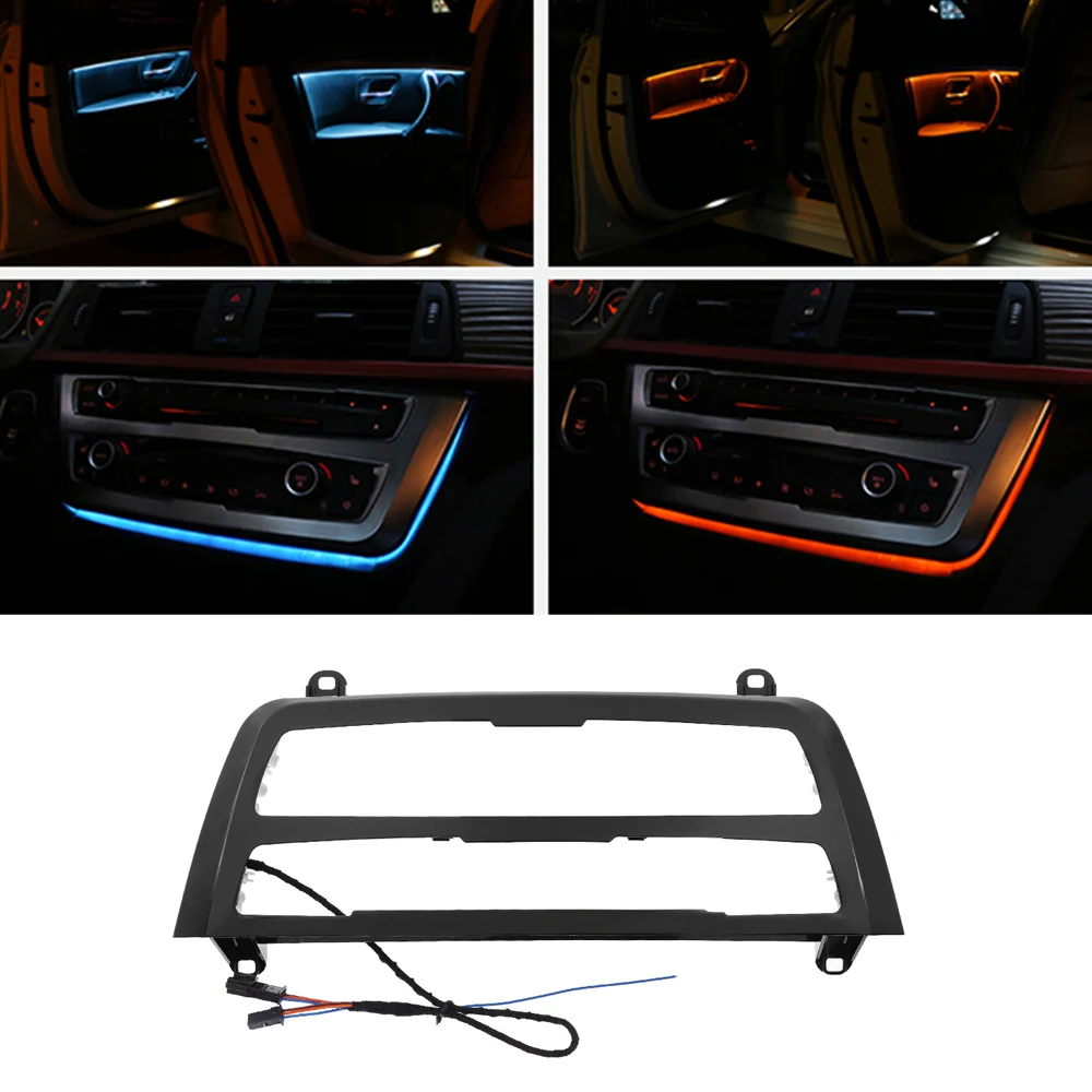 Атмосферный свет для BMW 3 серии F30 LCI радио отделка Светодиодная панель приборной