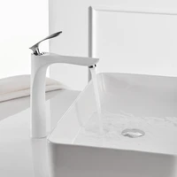 basin faucets white color basin mixer tap bathroom faucet hot and cold chrome finish brass toilet sink water crane gold
