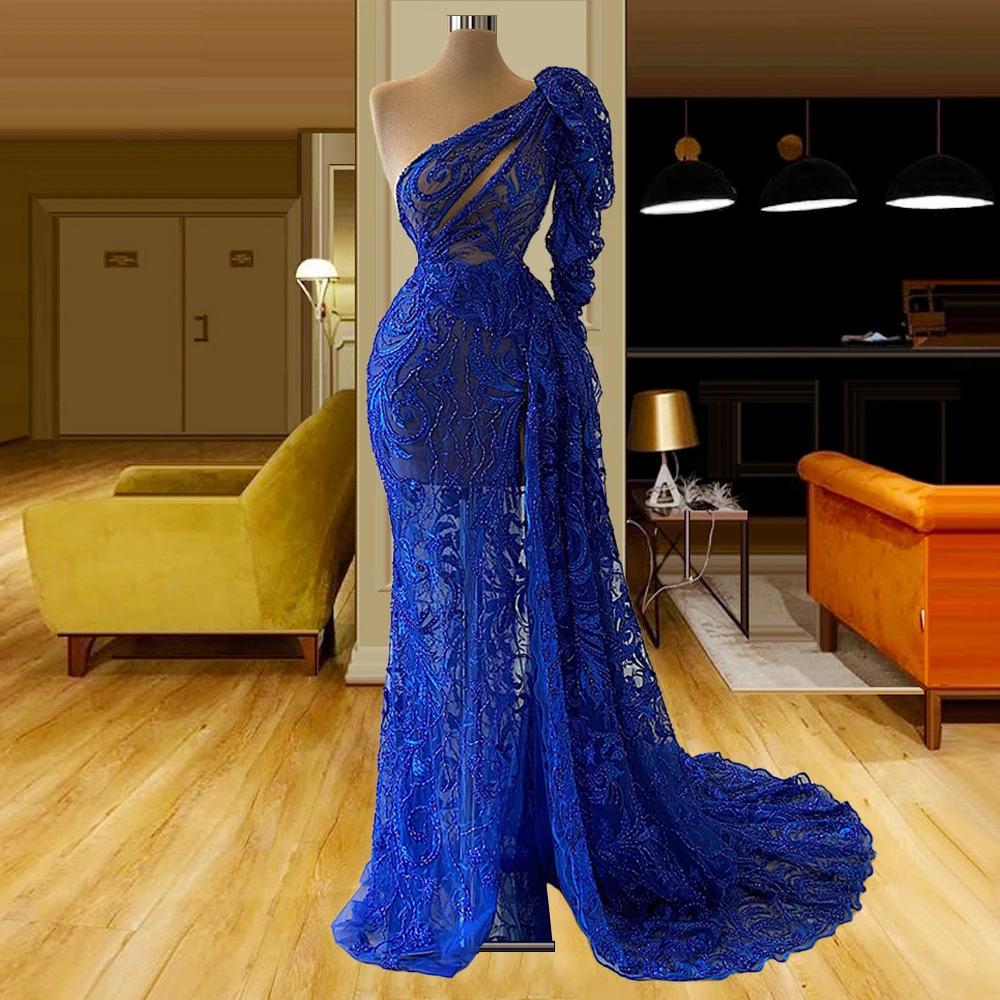 Ladies' Lace Appliques Prom Dresses Long Spaghetti Straps Sleeveless Formal Evening Party Gowns Vestido De Festa Plus Size