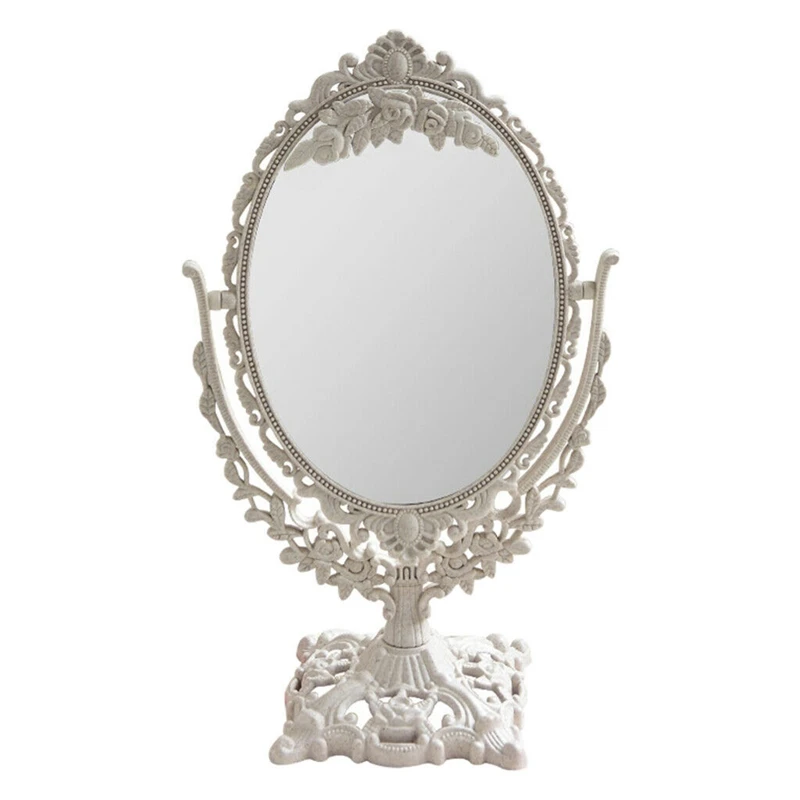 

Настольное зеркало для туалетного столика поворотное на 360 ° косметическое зеркало для макияжа с подставкой