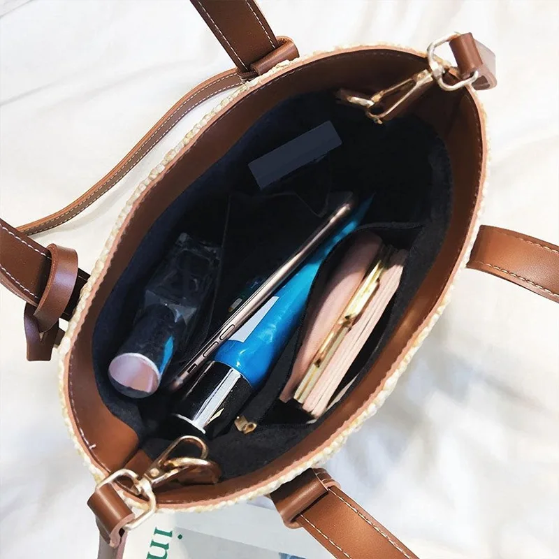 Women Straw Shoulder Bag Vintage Bags Mini Messenger Beach Casual Wicker | Багаж и сумки