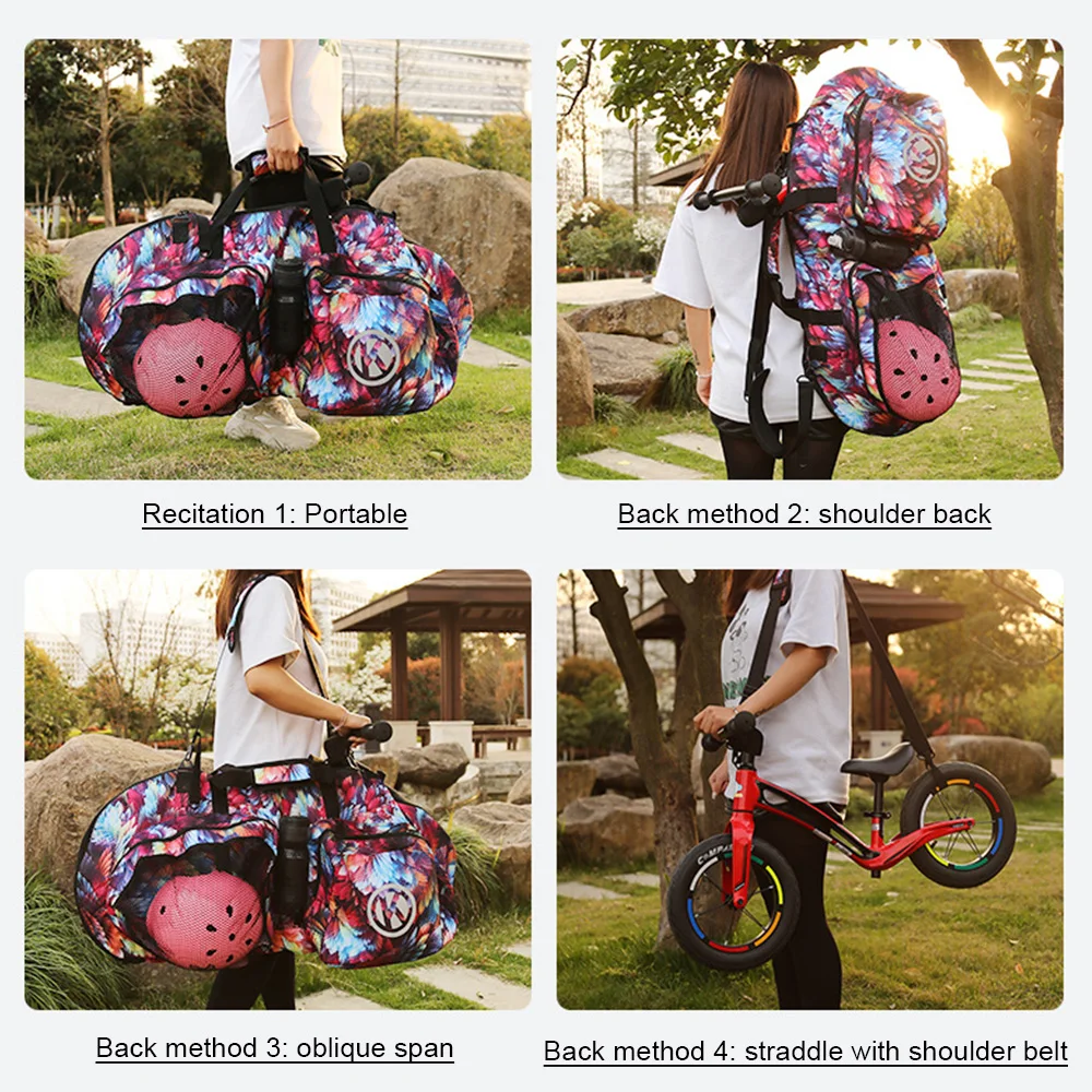 

Children Bicycle Loading Bag Detachable Strap Reflective Strip Outdoor Large Capacity Package Balance Scooters Loading Pouch