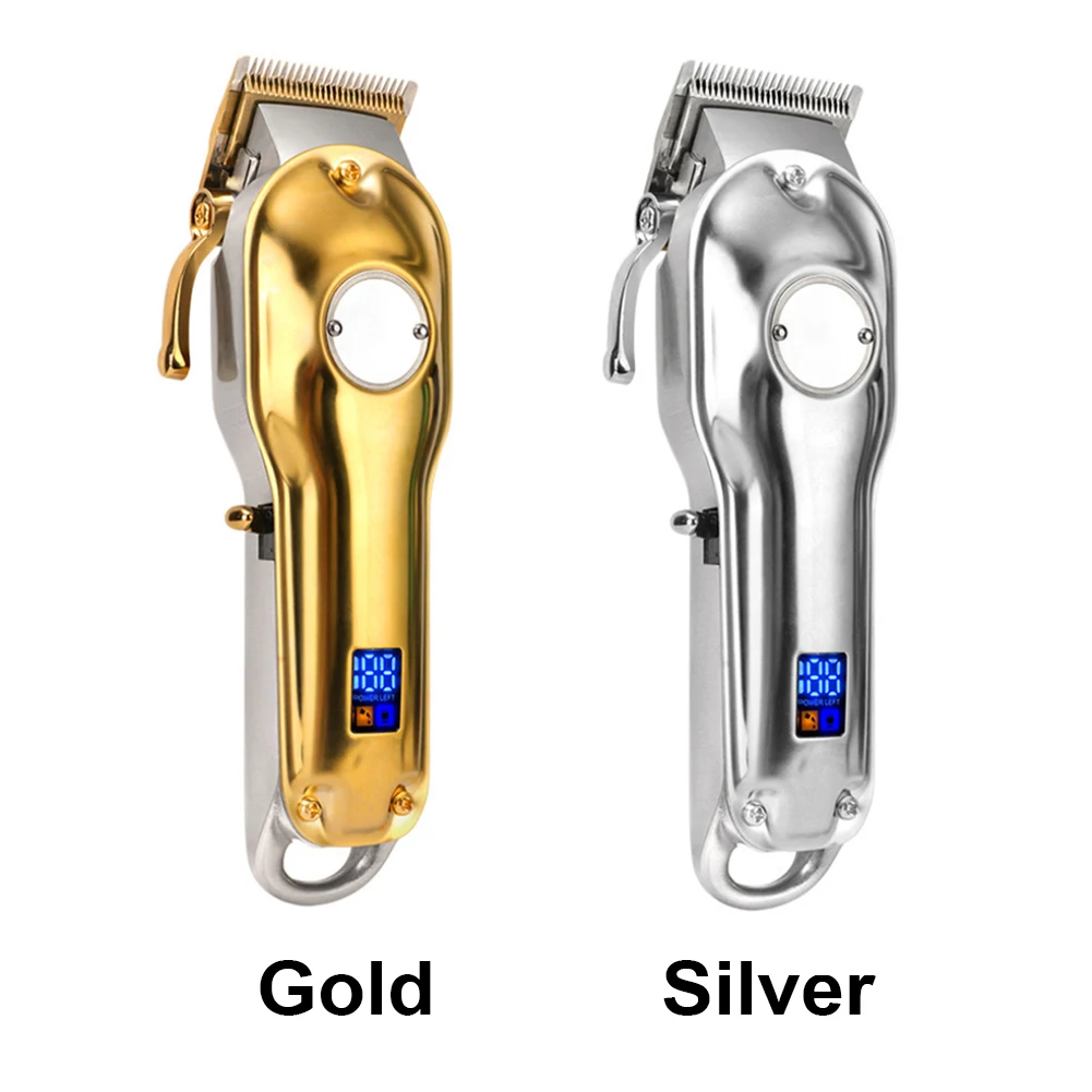 

Salon Grooming Rechargeable Cutting For Barber Cordless Razor Hairdressing Digital Display Styling Tools Electric Hair Clipper