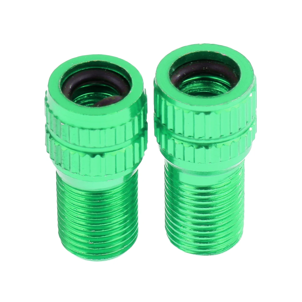 1 Pair Converter Presta to Schrader Bicycle Bike Valve Adaptor Tube Pump Tools Silver Green Blue Red Gold Black | Спорт и