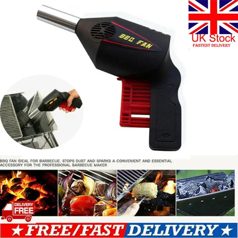 Portable Handheld Barbecue Fan Air Blower BBQ Picnic Outdoor Camping Cooking Manual Combustion Tool | Дом и сад