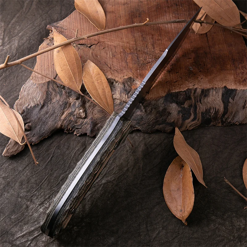 

5cr13mov Blade Outdoor Pocket Portable Tactical Small Straight Knife Camping Jungle Hunting Knife EDC Survival and Rescue Tool