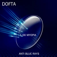 dofta anti blue light blocking opitcal 1 56 1 61 1 67 prescription cr 39 resin aspheric glasses lenses myopia lens
