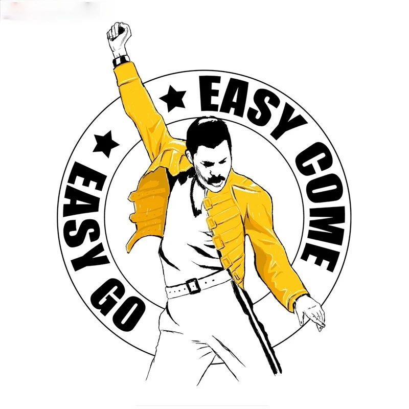 

Freddie Mercury Bohemian Rhapsody Vinyl Colorful Car Stickers and Decals Bumper Trunk Window Wall Computer Decor PVC12x12cm