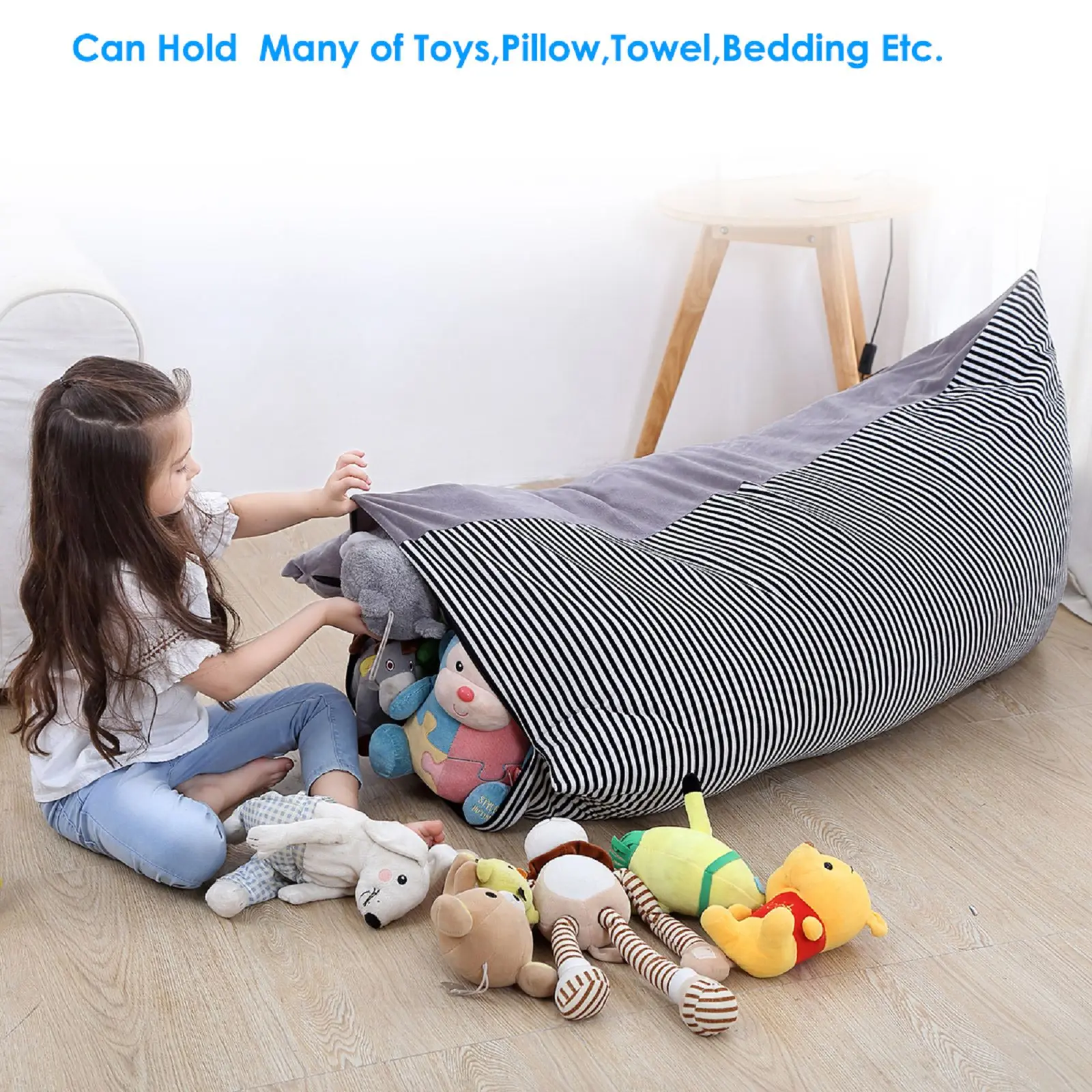 Большой 2in1 чучело кукла плюшевые игрушки сумка для хранения текстильный