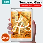ESR Защита экрана для iPad Mini 5iPad Mini 4 закаленное стекло 2 шт.лот твердость 9H HD прозрачная стеклянная пленка для iPad Mini 5 2019