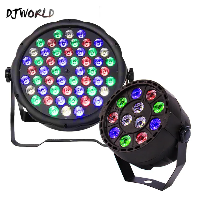 Светодиодный прожектор DJWORLD 54x 3 Вт/12x Вт сценический RGBW с 8 каналами DMX 512
