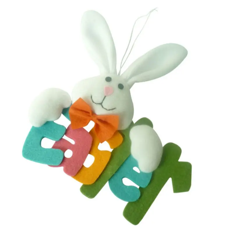 Яйцо охотничья вечеринка Декор Пасхальный милый кролик Письмо Отделка стен и