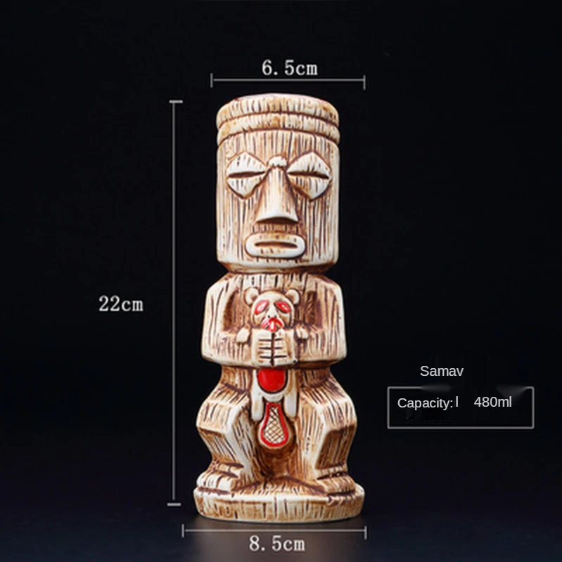 Креативная Гавайская Коктейльная чашка для бара рыцаря индивидуальная Тики