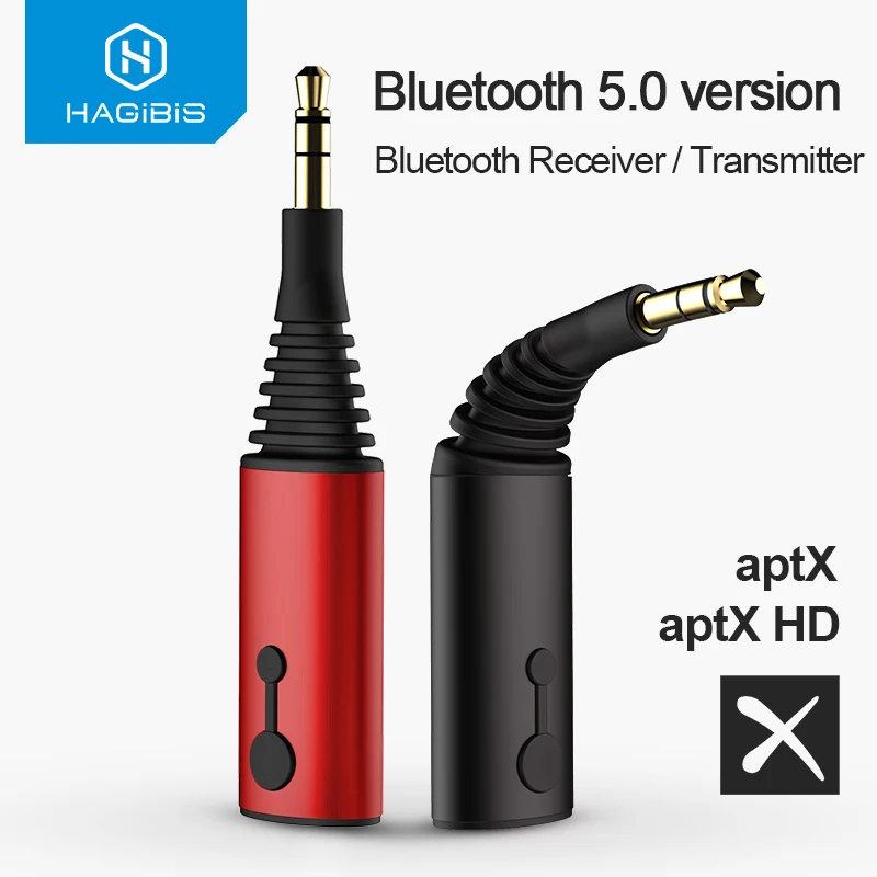 Bluetooth-приемник hagios передатчик 3,5 мм Aptx 2в1 Bluetooth 5,0 адаптер для наушников динамик беспроводной аудио передатчик ТВ