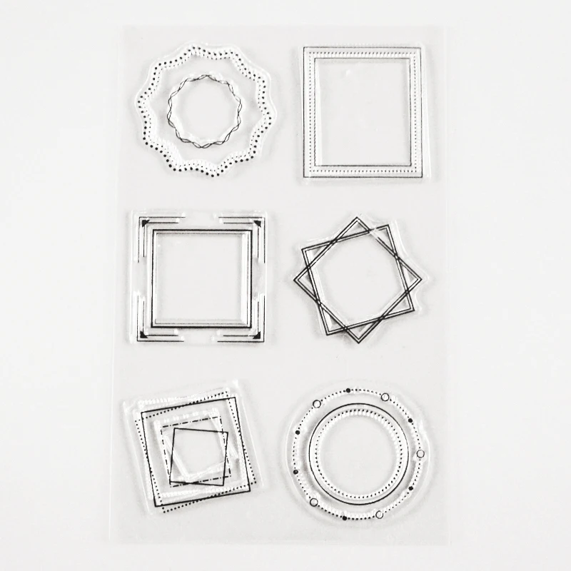 Самодельный силиконовые штампы для скрапбукинга фоторамки Ремесло Круглый