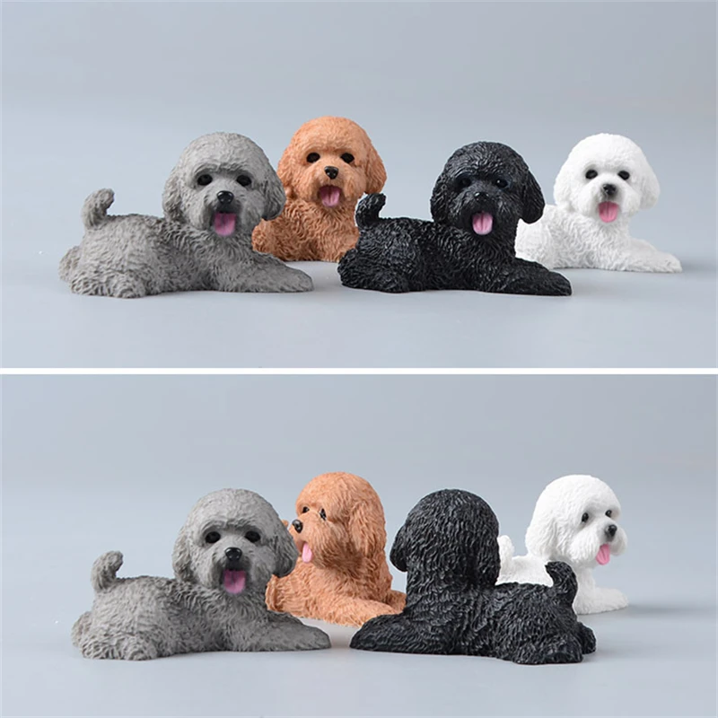 

Новинка, креативная Милая полимерная мини-Собака Тедди, украшение для дома, украшение для стола автомобиля, крафтовое украшение, подарок на ...