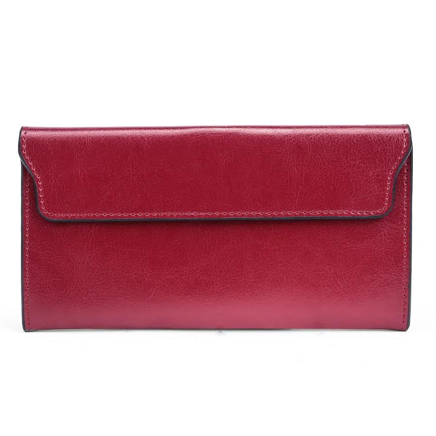 

2020 Fashion Genuine Leather Lady Long Wallet Cowhide Plus Door Hand Card Card Women Wallet Standard Wallet