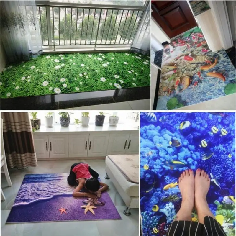 37 3D печать Садовый цветок коврики для прихожей и Спальня Гостиная коврик кухни