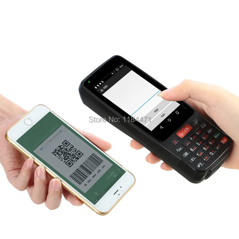 Мобильный принтер на Android 5 1 PDA промышленный Многофункциональный 1D 2D сканер