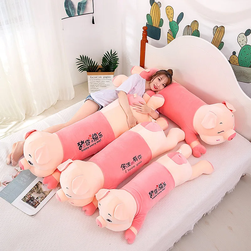 

60/80/100/120/145cm high-quality soft boar pillow plush animal toy doll is a bridesmaid's wedding birthday gift for boy and girl
