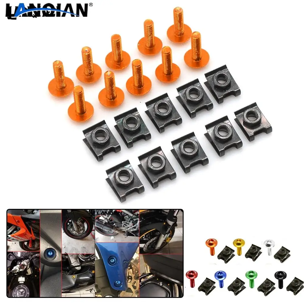 

Universal Motorcycle Fairing Screws Fastener Bolts Clips Screw Nuts For Suzuki DL650 V-STROM DR 650 S SE SV650/S GSXR 1000 600