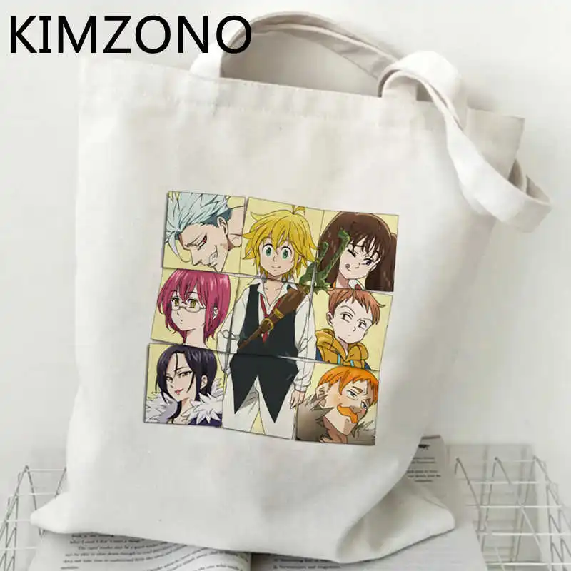 

Seven Deadly Sins shopping bag handbag bolsa shopper jute bag bolsas de tela shopping bag shoping bolsas reutilizables cabas