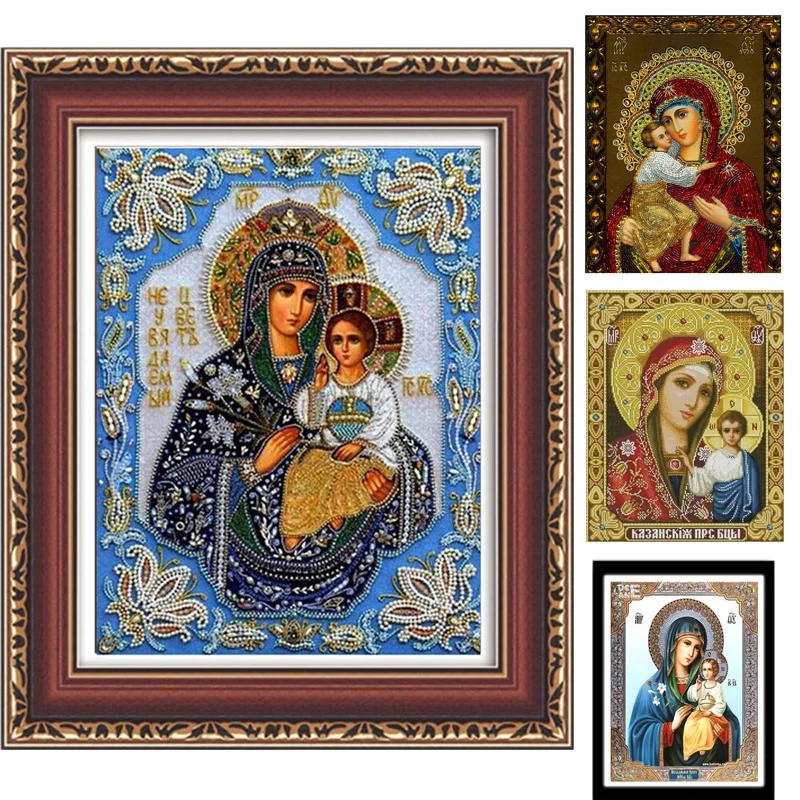 Рукоделие в русском стиле картина из круглых страз 5D AB алмазная вышивка 3D