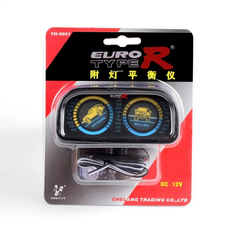 

Euro Typer Car Adjustable Compass Balancer Slope Meter Tachometer V1V9 Car Accessories High-quality Tachometer