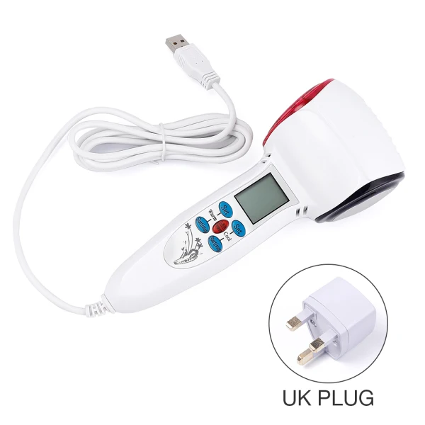 UK Plug Горячая холодная молоток уход за лицом устройство криотерапия синий Фотон Лечение Акне лифтинг омоложение лица машина косметический Массажер для кожи - Цвет: UK Plug