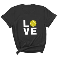 love tennis letter print women t shirt short sleeve o neck loose women tshirt ladies tee shirt tops clothes camisetas mujer